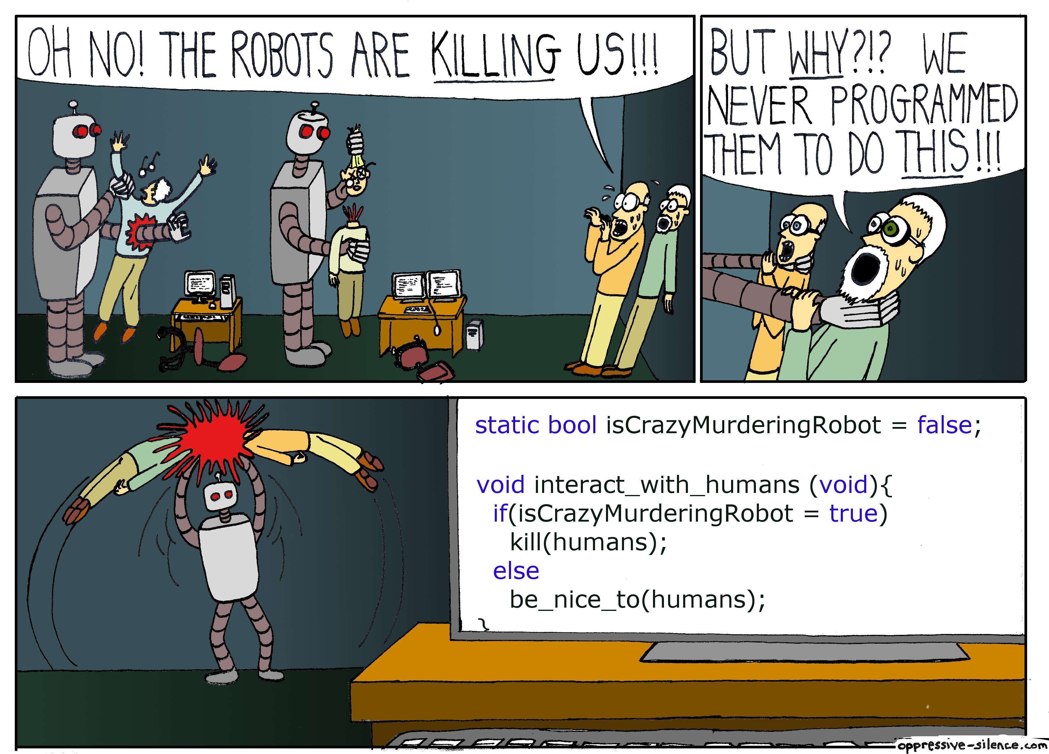 Crazy murdering robots